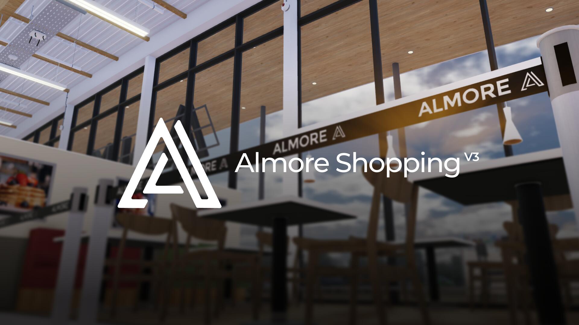 Discovery splash banner for Almore Shopping Discord server