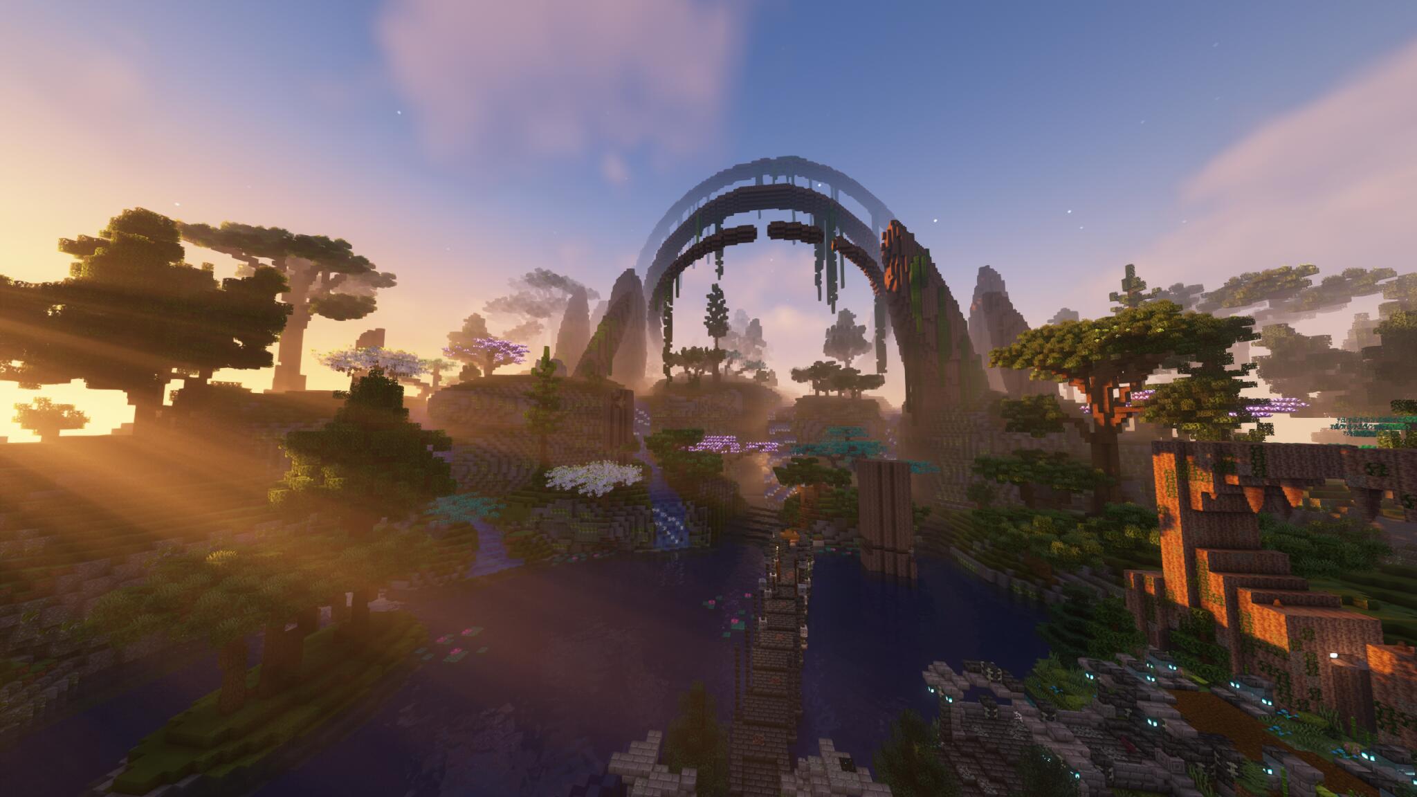 Discovery splash banner for MysticMC | Minecraft SMP Discord server