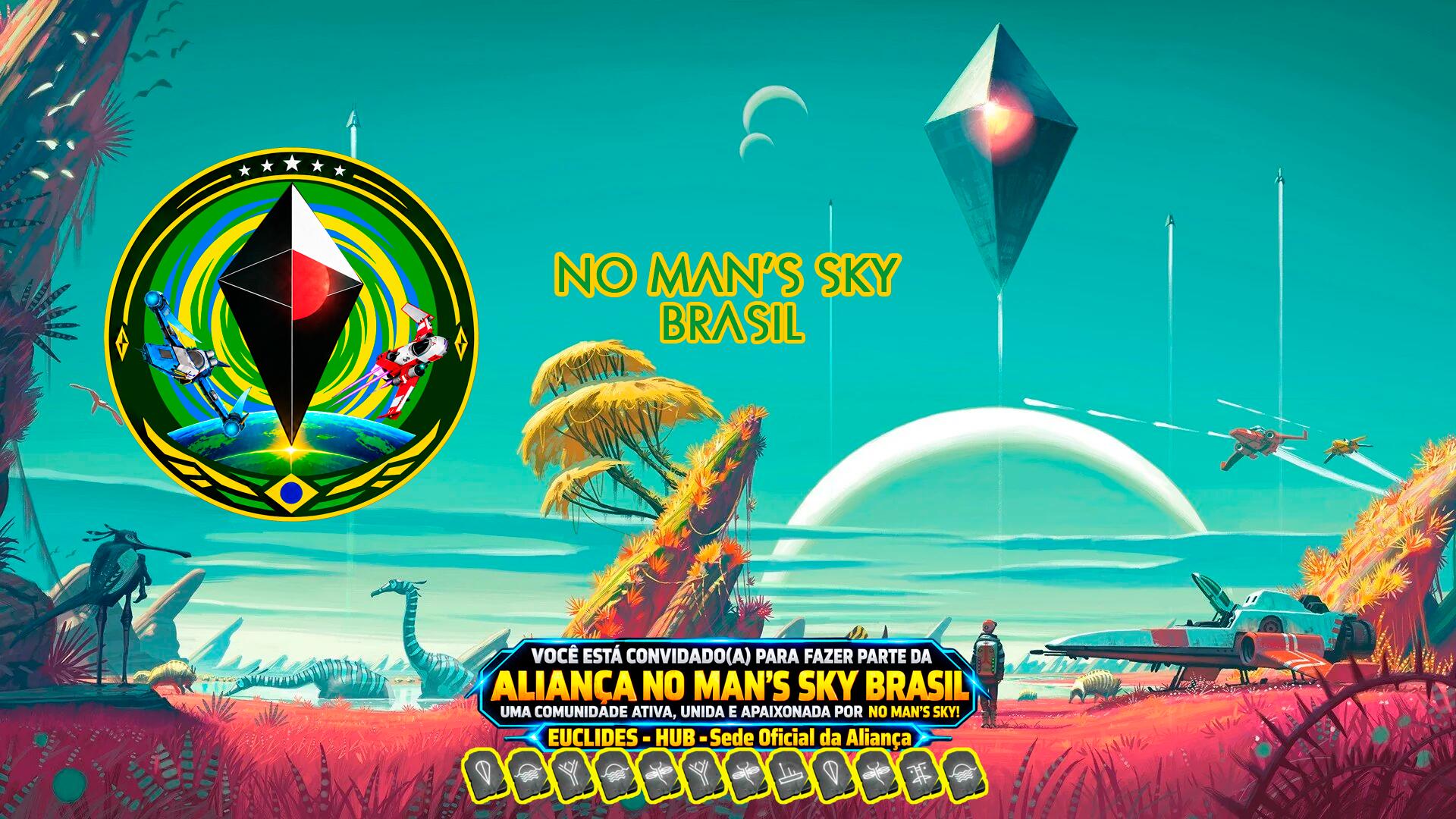 Discovery splash banner for No Man's Sky Brasil Discord server