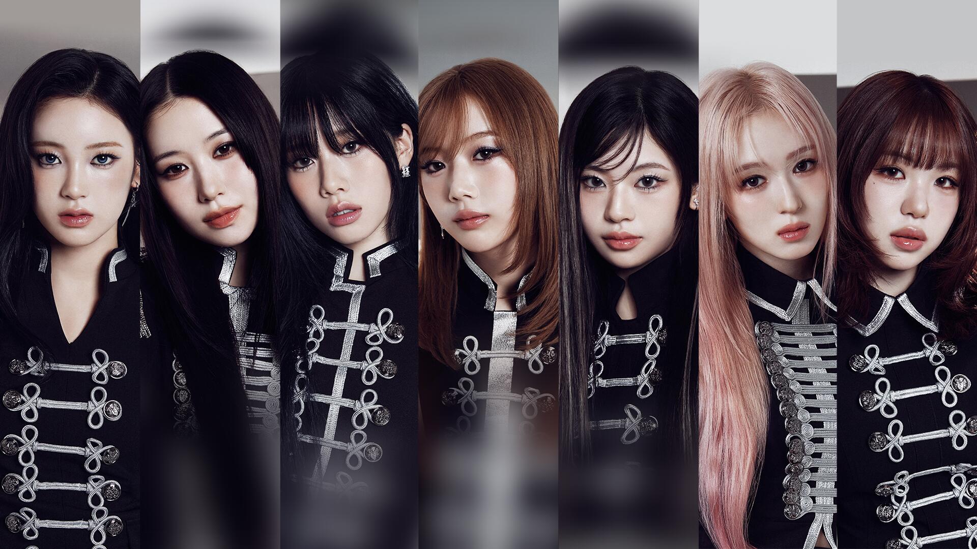 Discovery splash banner for ME:I ⊹ Rock & Roll Pretty ⊹ 2026-12-02 Discord server