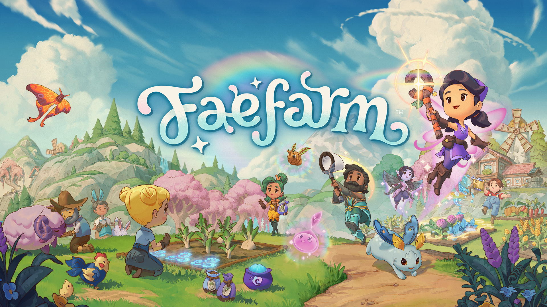 Discovery splash banner for Fae Farm Discord server