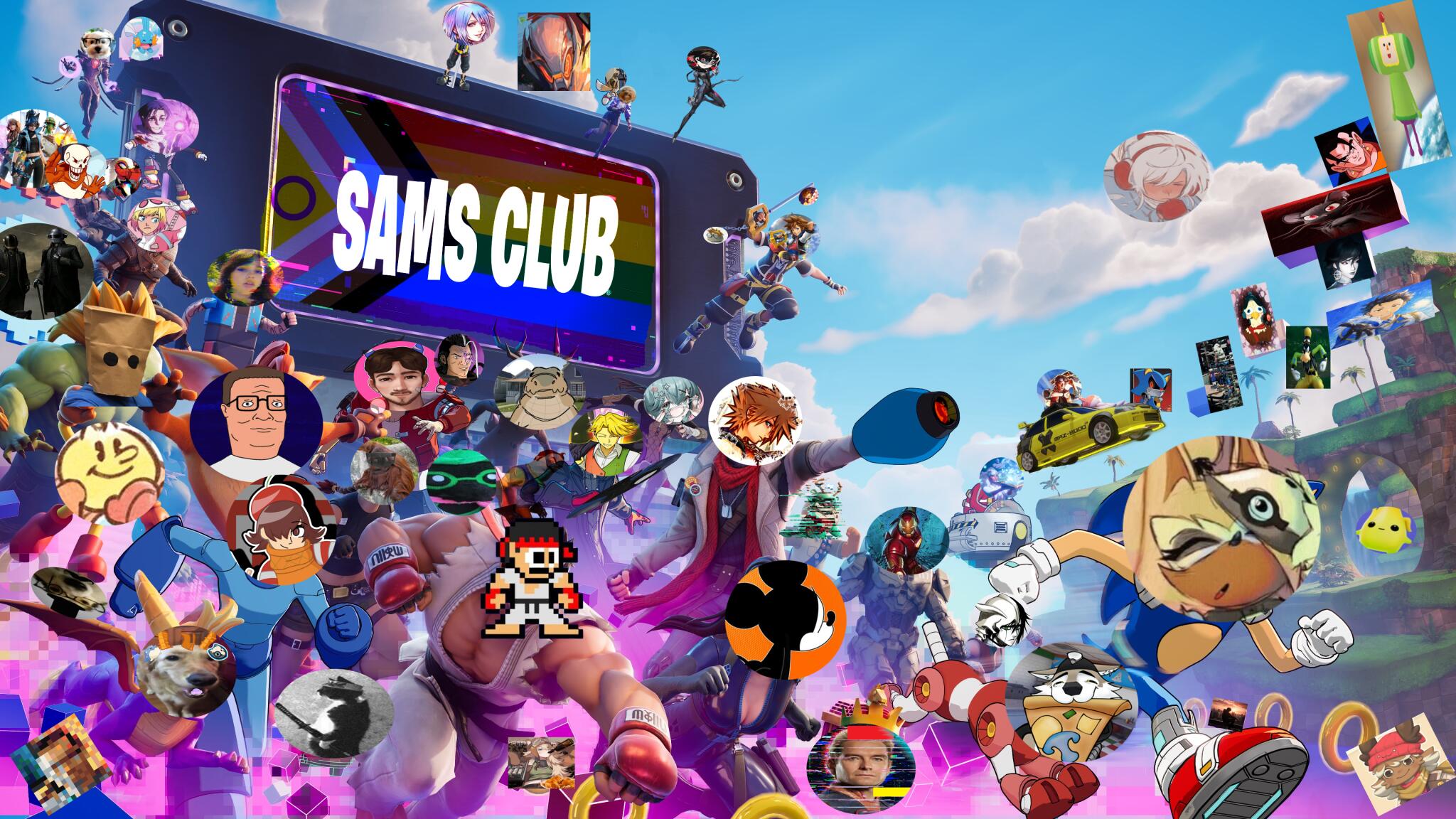 Discovery splash banner for Sam's Club Discord server