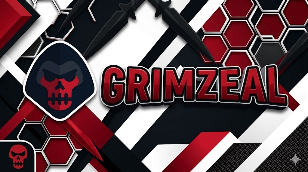 Discovery splash banner for GrimZeal Market | Grow a Garden 2 Attack on Titan Revolution Anime Vanguards Grand Piece Online-GPO Discord server