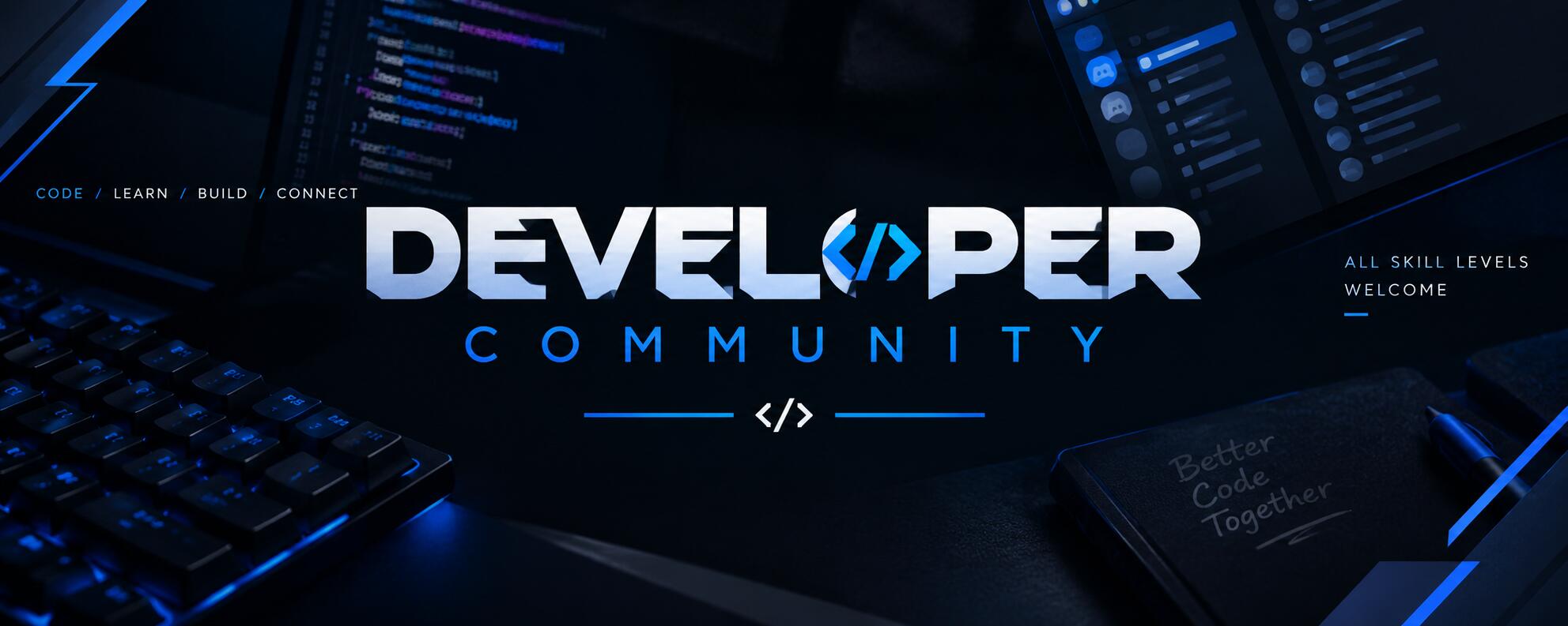 Discovery splash banner for Exefy | Developers Discord server