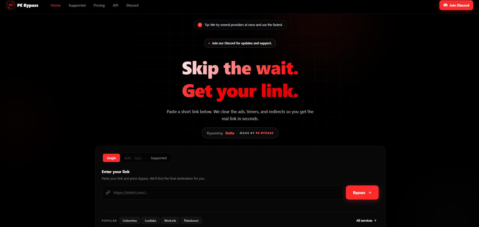 Discovery splash banner for PE | Bypass Discord server