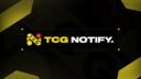Discovery splash banner for TCG NOTIFY Discord server