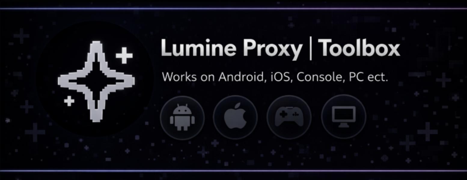 Discovery splash banner for Lumine Bedrock | Toolbox Discord server