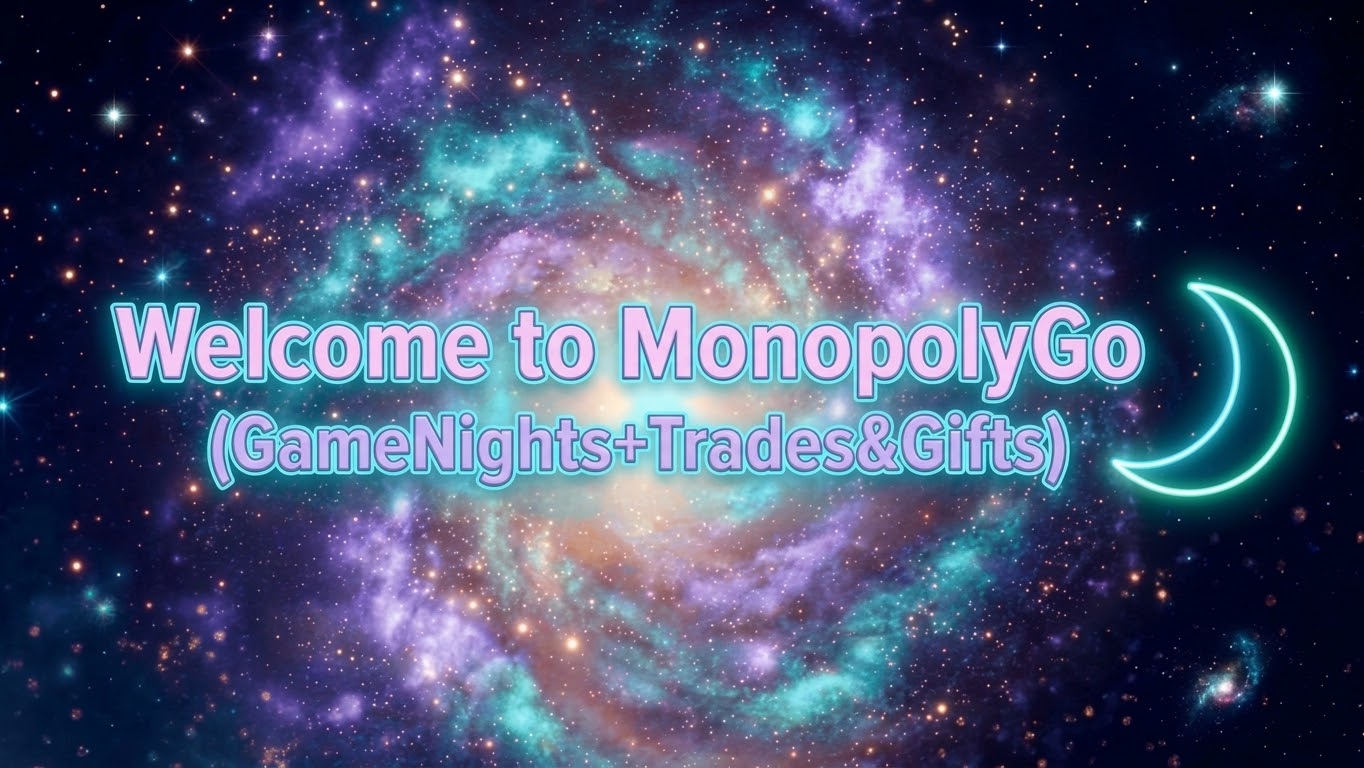 Discovery splash banner for MonopolyGo (GameNights+Trades&Gifts) Discord server