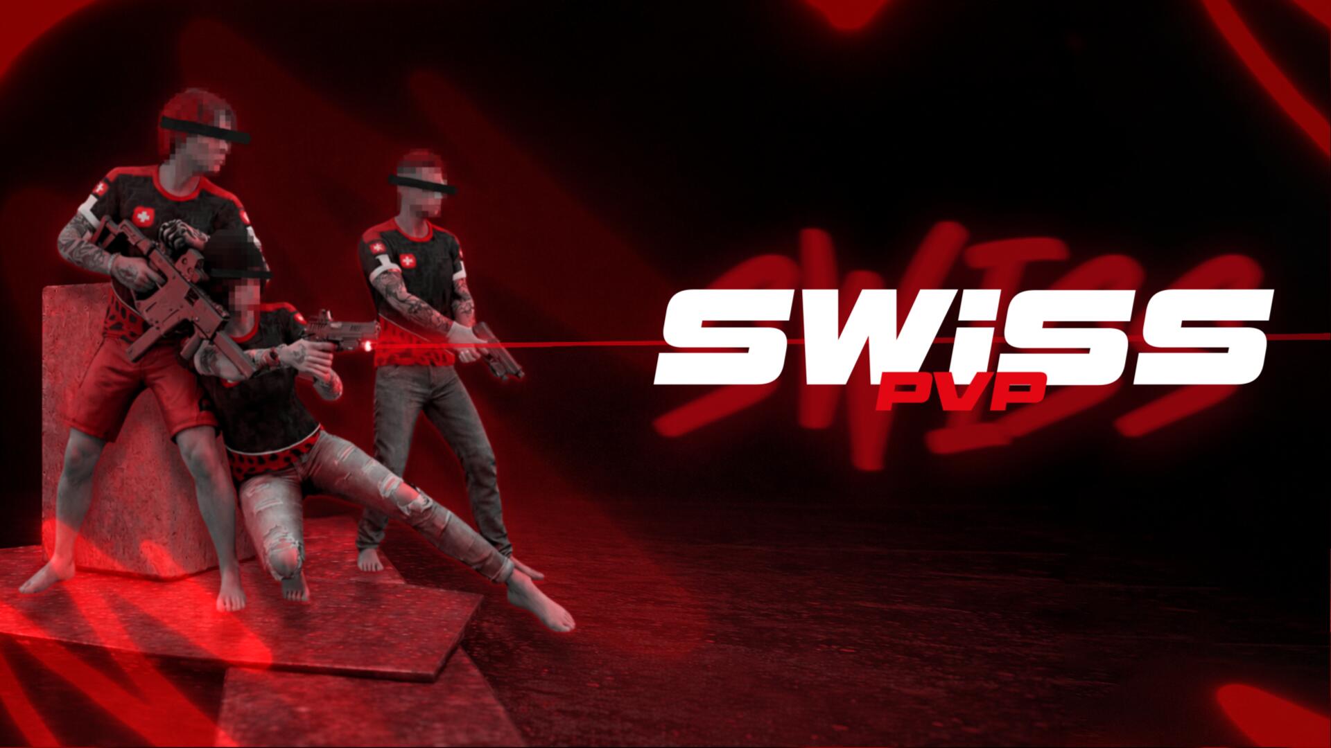 Discovery splash banner for Swiss PVP | #51.8k Discord server