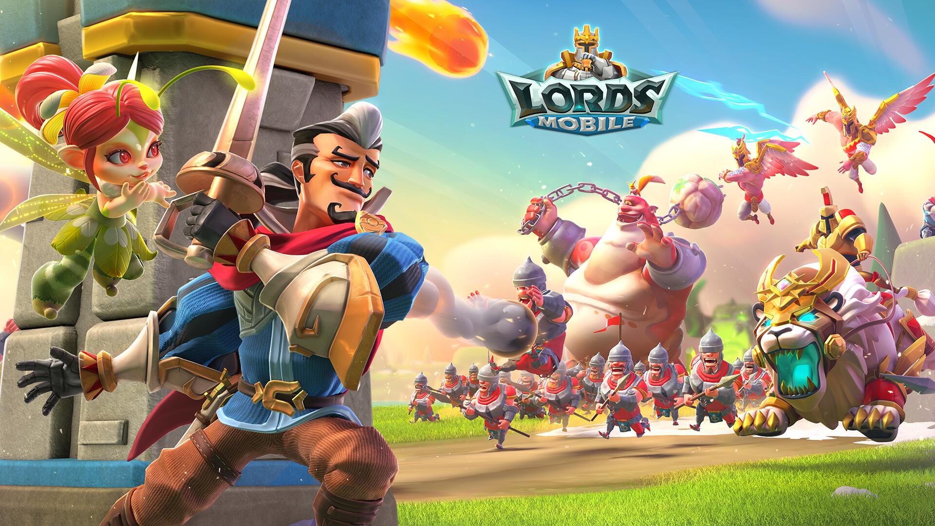 Discovery splash banner for Lords Mobile FR Discord server