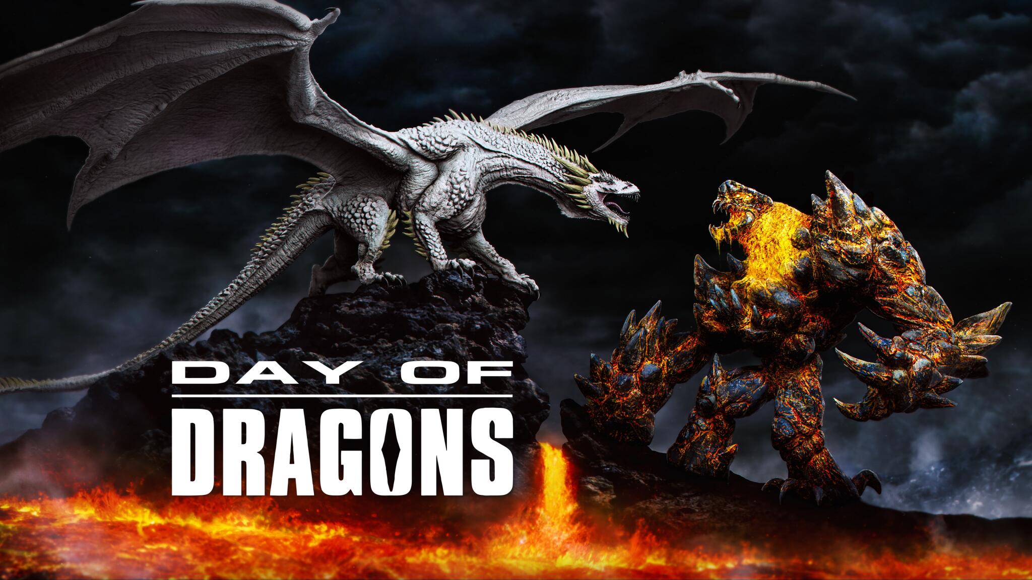 Discovery splash banner for Day of Dragons Discord server
