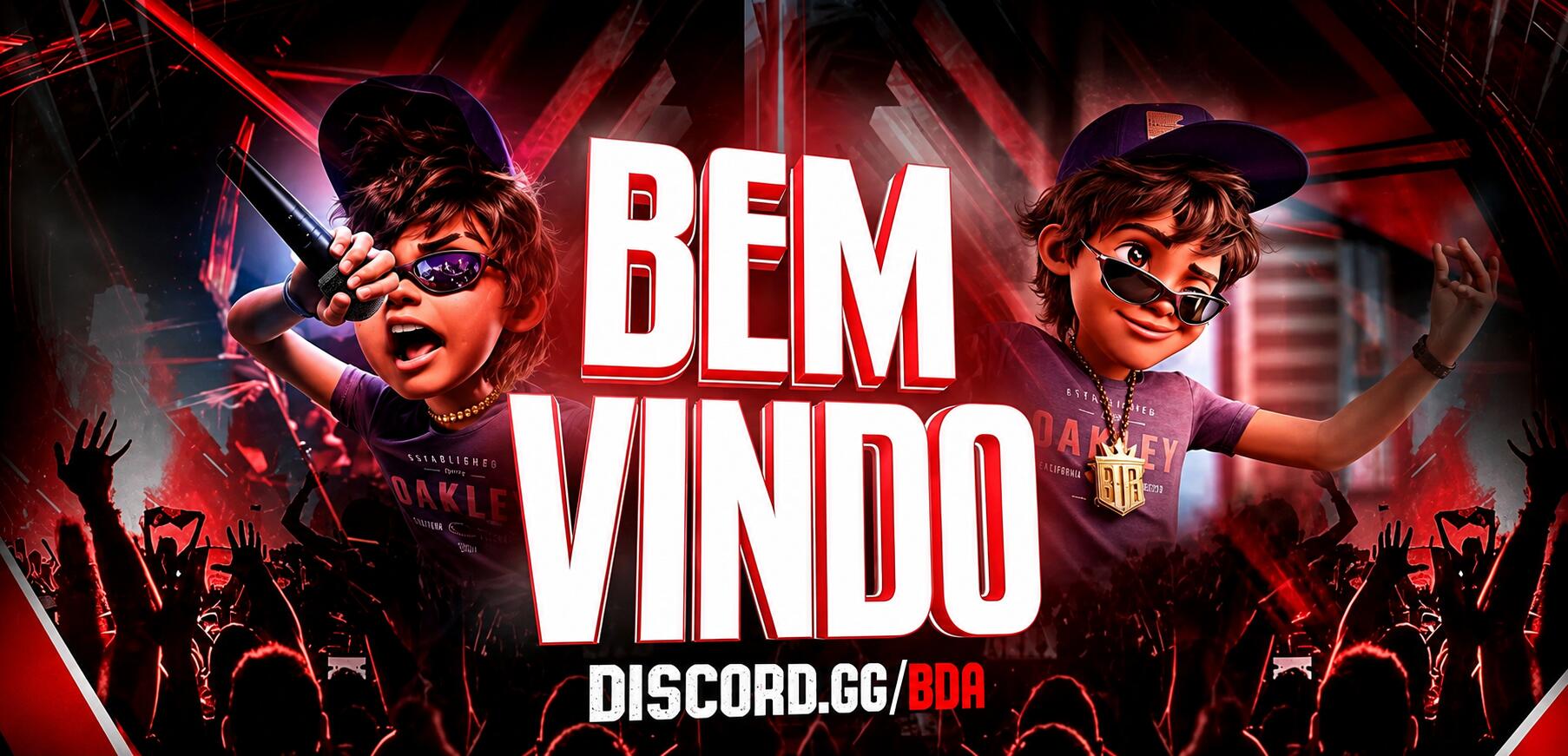 Discovery splash banner for đ€ BDA | Comunidadeă»Brasilă»Conversară»BRă»Copaă»Eventosă»Namoroă»Socială»RPă»Eafc26ă»VCă»FiveMă»Gifsă»GTA Discord server