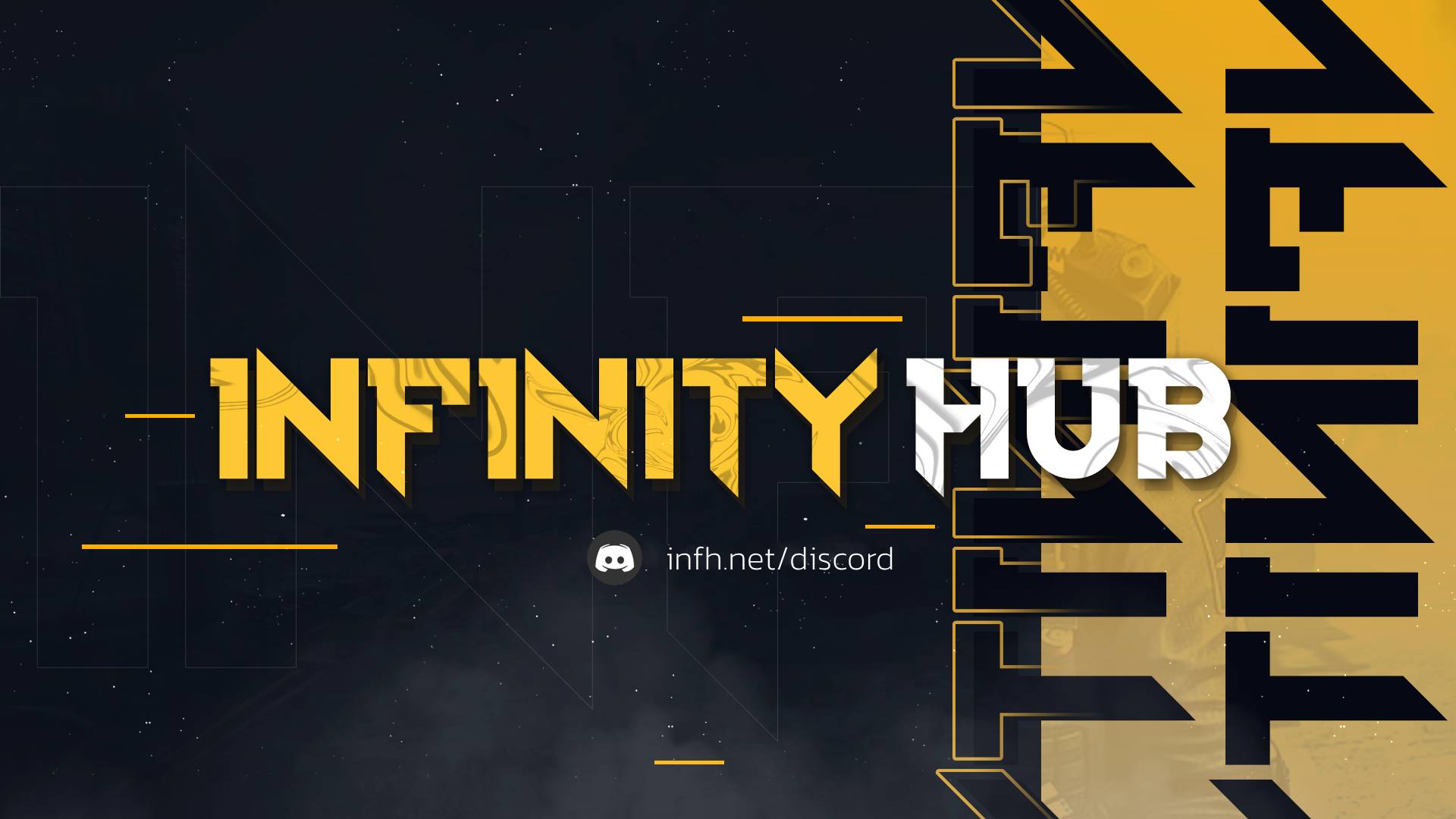 Discovery splash banner for InfinityHub Gaming Discord server