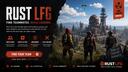 Discovery splash banner for Rust LFG Discord server