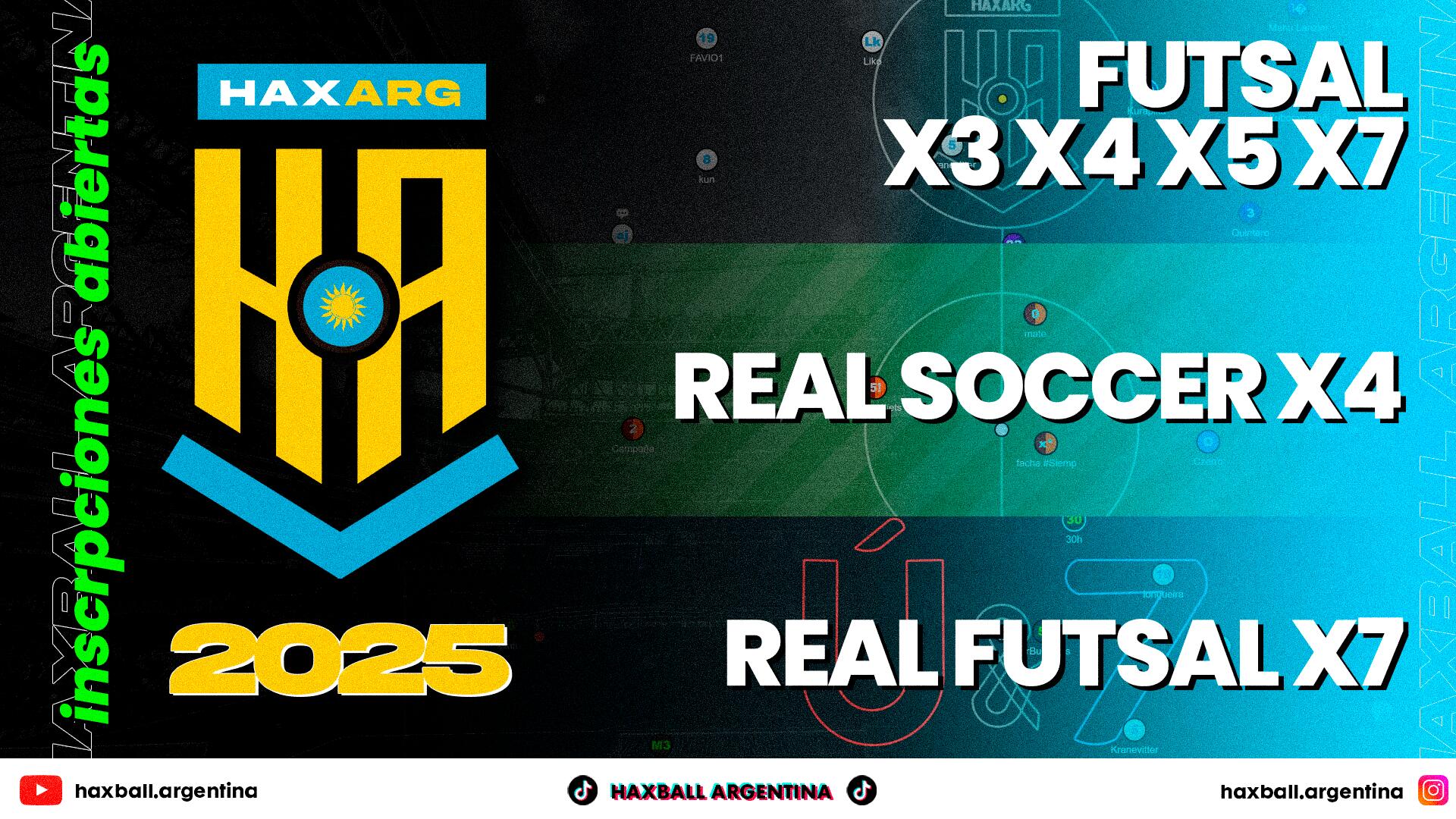 Discovery splash banner for 🔵 HAXBALL ARGENTINA #24K I HAXARG Ú&7 ⚪ Discord server