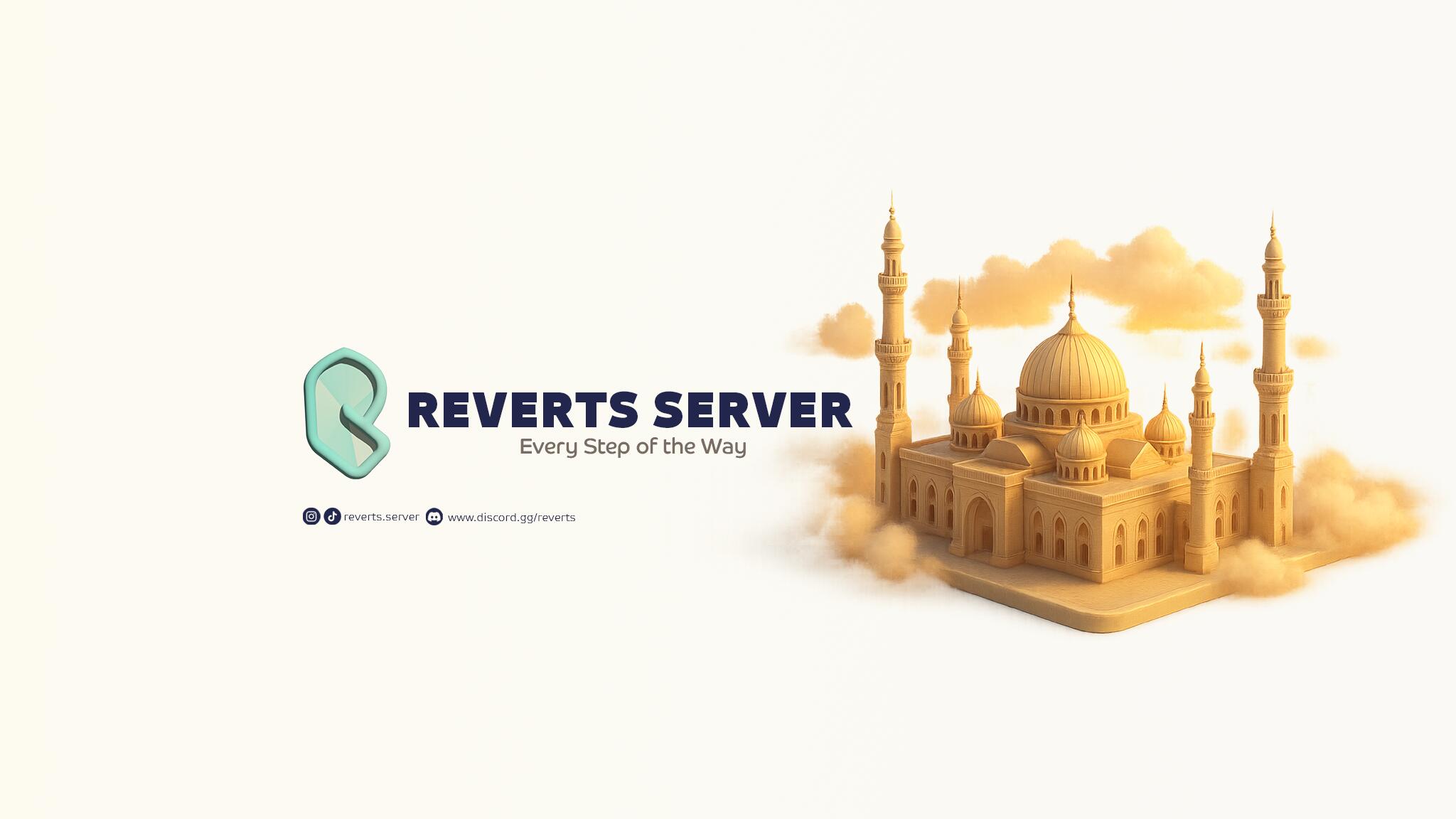 Discovery splash banner for Reverts🕌 Discord server