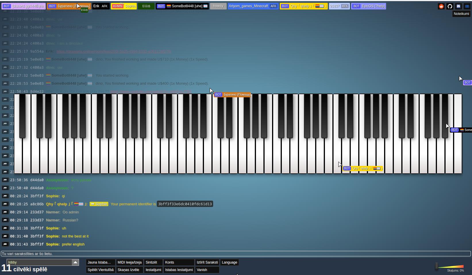 Discovery splash banner for MultiplayerPiano.net Discord server