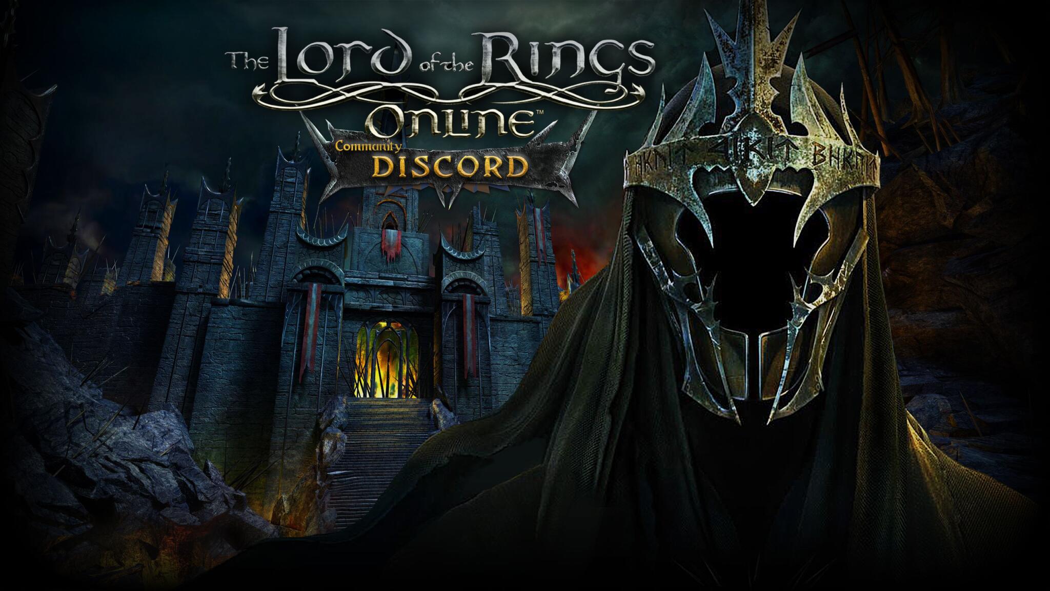 Discovery splash banner for The Lord of the Rings Online: Community Discord Discord server